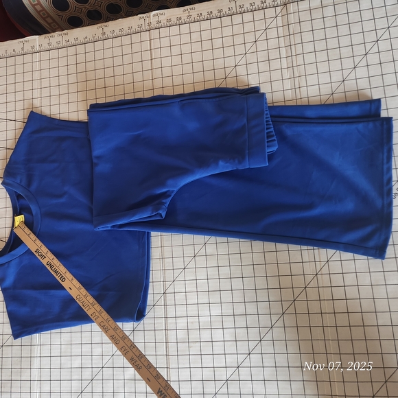 Royal Blue Two-Piece matching Set - Picture 1 of 7